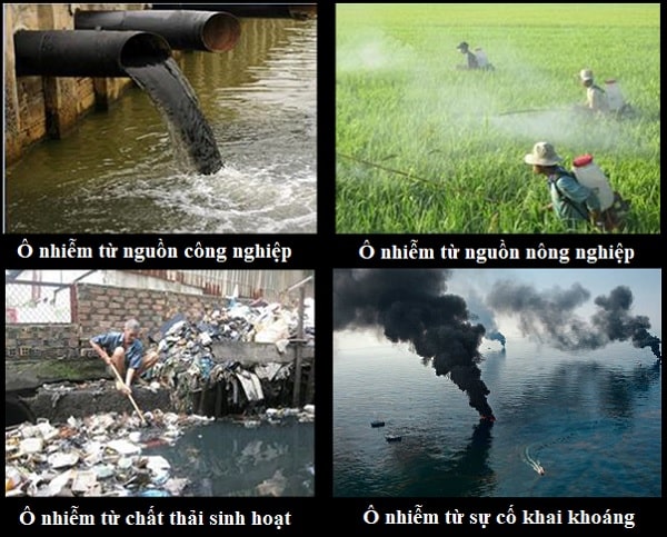 Nguyên nhân gây ô nhiễm nước sinh hoạt